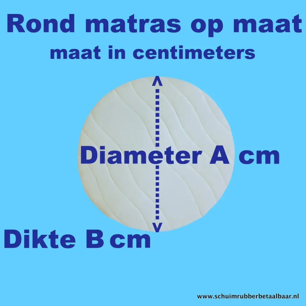 Rond matras op maat