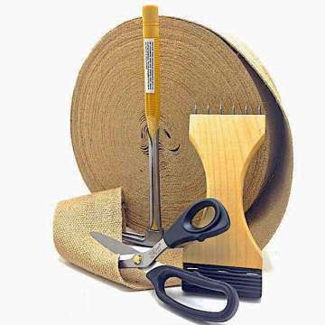 Jute singelband 85 mm