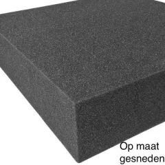 Schuimrubber Polyether SG 28 Donker antraciet Op Maat