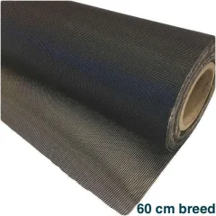 Onderdoek ruitex zwart onder voering buitenkussen 60 cm breed