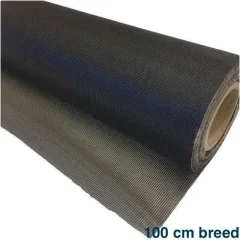 Onderdoek ruitex zwart onder voering onderzijde buitenkussens 100 cm breed